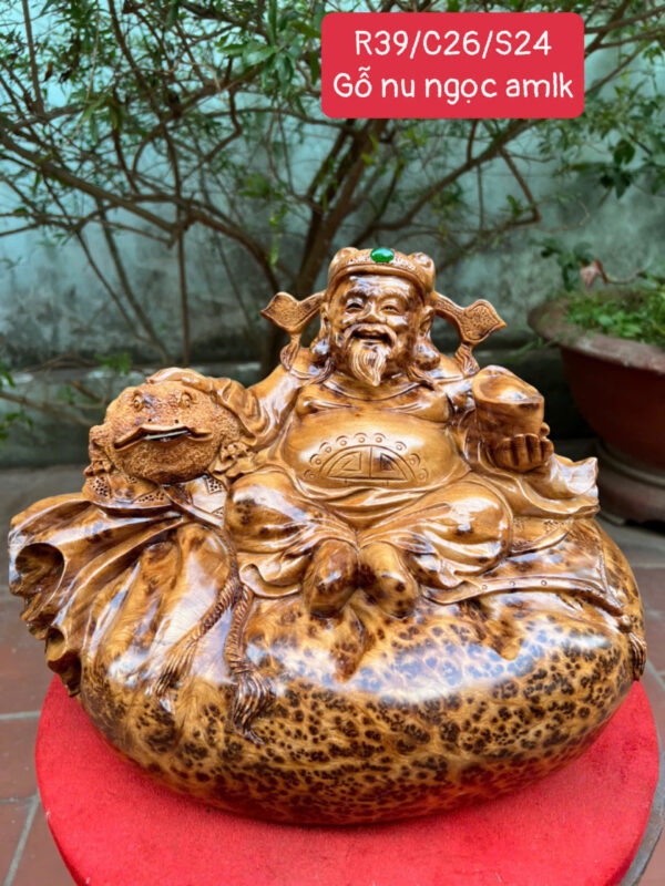 Thần tài gỗ nu ngọc am - Hình ảnh 2