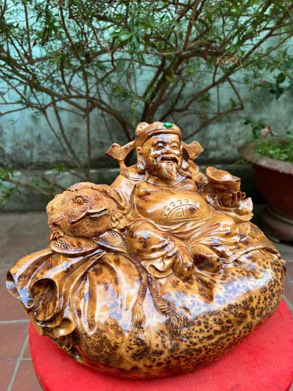 Thần tài gỗ nu ngọc am - Hình ảnh 3
