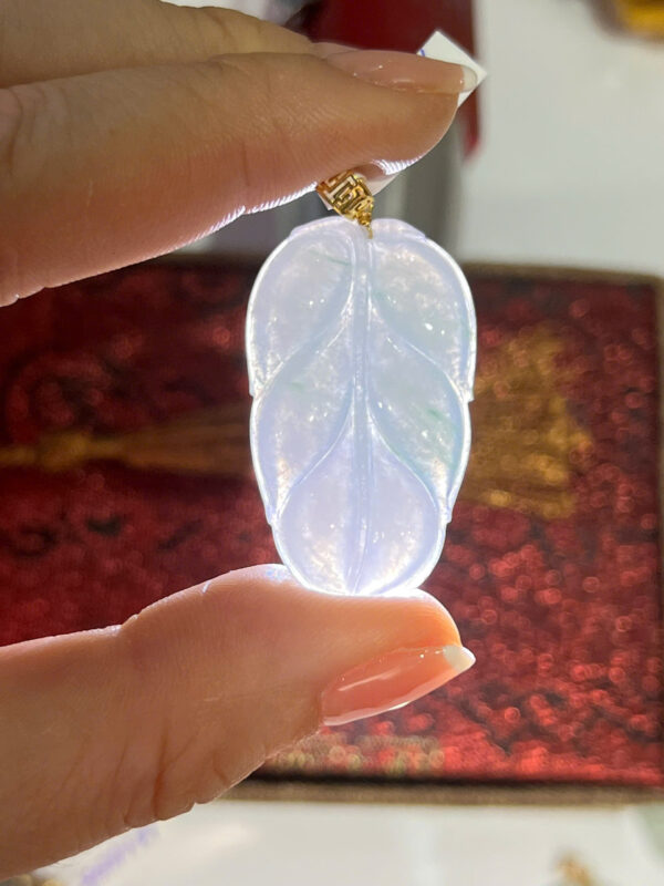 Mặt Lá Bình An Ngọc phỉ thuý - Hình ảnh 2