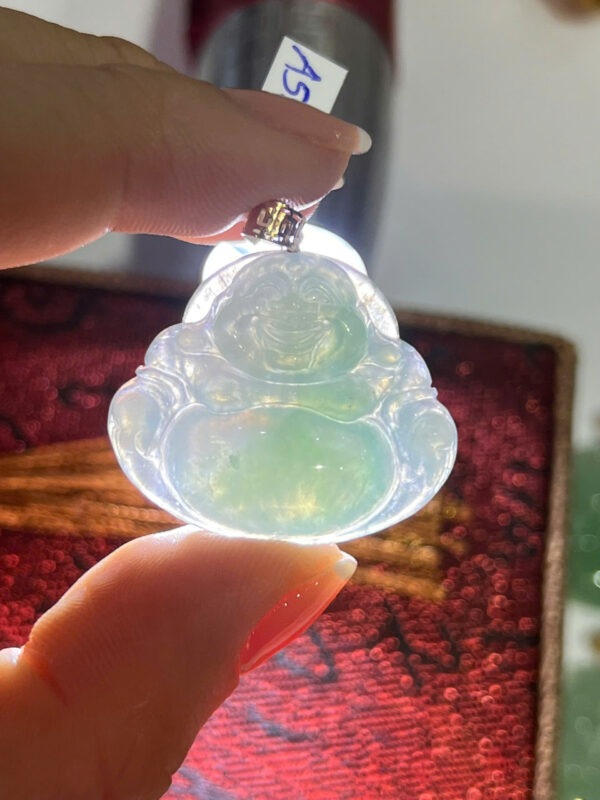 Mặt di lặc ngọc phỉ thuý - Hình ảnh 3