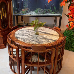 BỘ BÀN GHẾ THU GỌN GỖ CẨM VIỆT