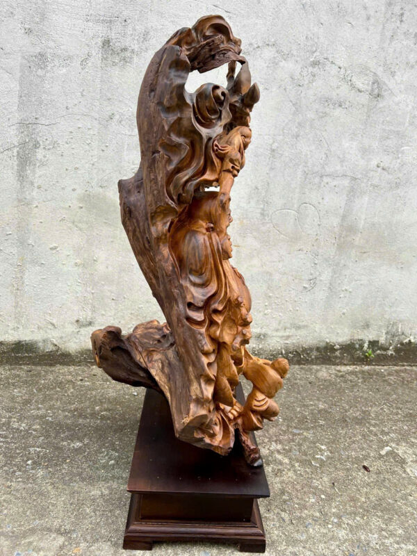 cụ di lặc gỗ bách xanh mộc châu - Hình ảnh 2