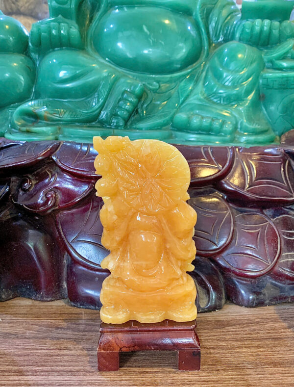 Di lặc gánh đào  Đá Ngọc Hoàng Long
