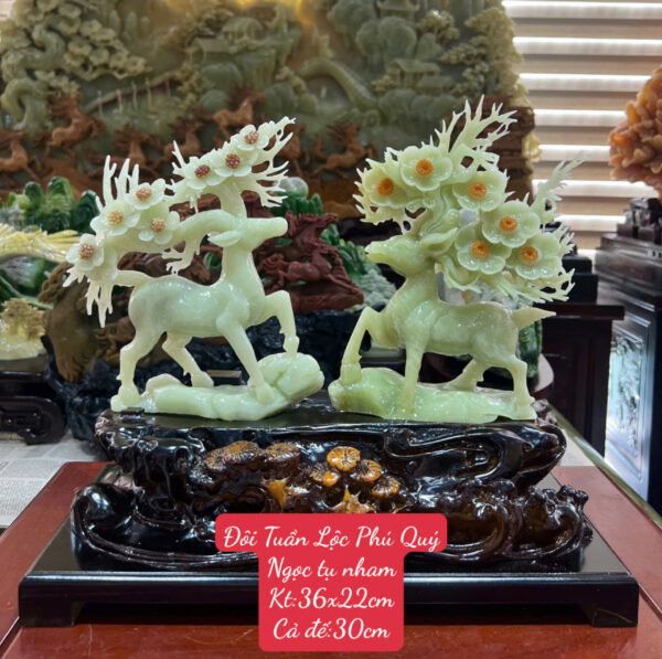 Đôi Tuần Lộc Phú Quý