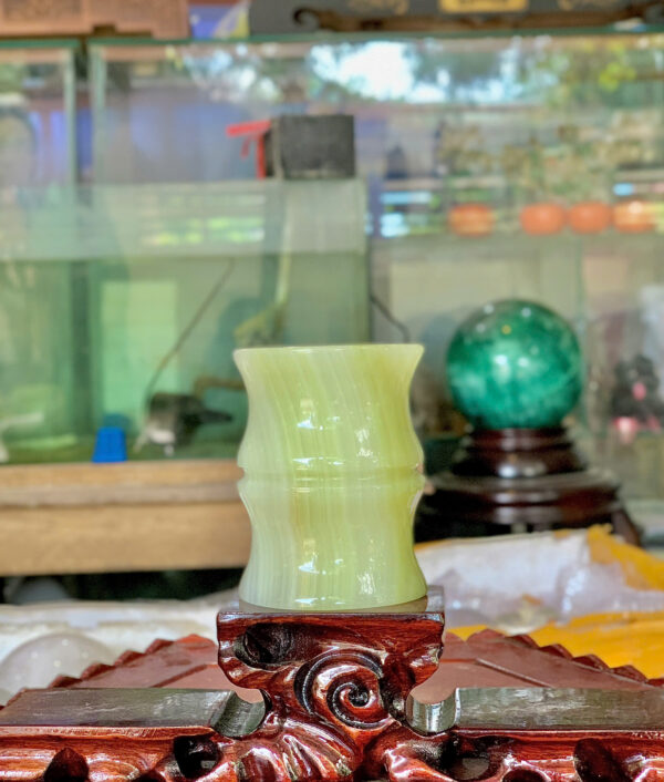 Ống bút Onix Trắng - Xanh - Hình ảnh 6