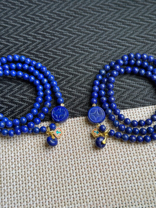 Chuỗi lapis lazulli 6ly - Hình ảnh 2