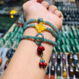 Vòng tay hoa sen chu sa