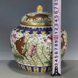 Hũ gốm Ngư Tảo Liên