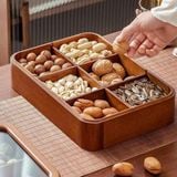 Khay Đựng Bánh Kẹo Gỗ Decor Tết