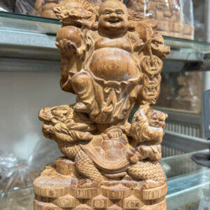 Di lặc long quy gỗ ngọc am