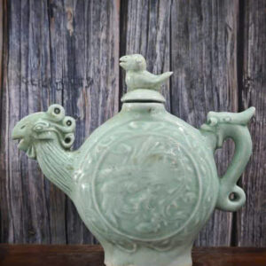 Ấm tàu cũ men ngọc