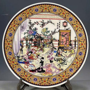 Đĩa cảnh Bát Mỹ Hý Vũ