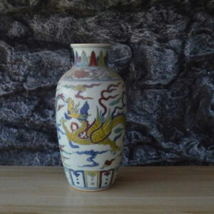 bình gốm sứ rồng phượng