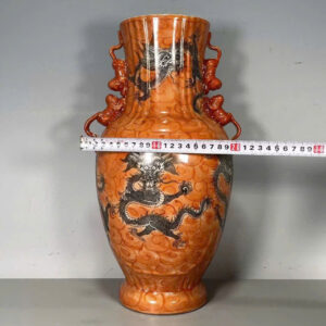 Bình gốm men màu