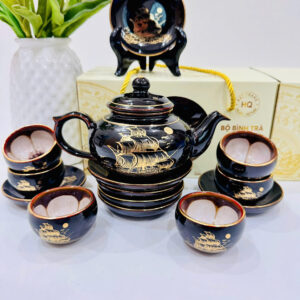 Bộ ấm chén Bát Tràng