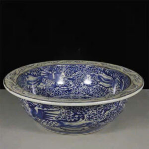 Chậu gốm vẽ P-hượng