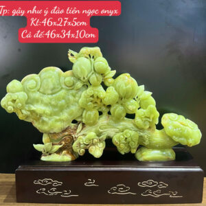 gậy như ý đào tiên ngọc onyx