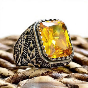 Nhẫn tay nam bọc đá