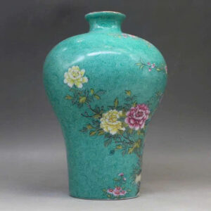 bình gốm sứ  tráng men xanh ngọc