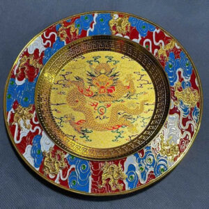 Đĩa cảnh trang trí hoạ tiết rồng