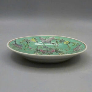 Đĩa thưởng men xanh