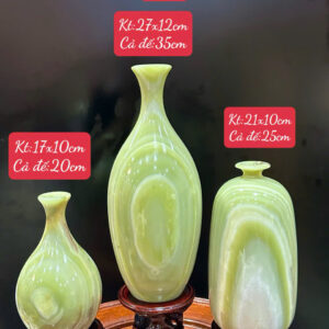 Tam phúc bình ngọc onyx xanh