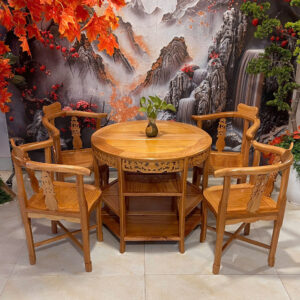 BỘ GHẾ CAFE GỖ GÕ